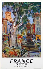 André Planson, France Provence, 1957, poster