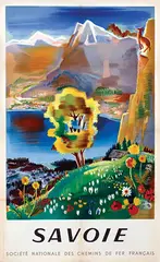 Vecoux, Savoie, 1946, poster