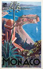 Etienne Clerissi, Monaco PLM, 1930, poster