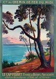 Charles Hallé, Chemin de Fer du Midi Le Cap Ferret, poster