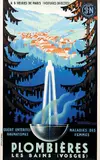 Adrien Sénéchal, Plombières Les Bains (Vosges), 1939, poster