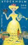 Curt Blixt, Stockholm 700 years, 1953, poster