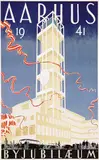 Henrik Hansen Laub, Aarhus By Jubilaeum (city anniversary), 1941, poster