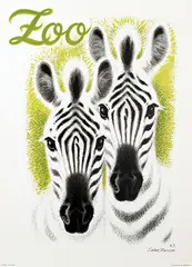 Aage Sikker Hansen, ZOO (zebras), poster