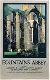 Fred Taylor, Fountains Abbey on London & North Eastern Railway of England and Scotland, 1928, poster