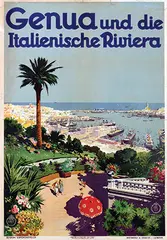 Aurelio Craffonaro, Genua und die Italienische Riviera, 1931, poster