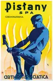 Initials Sa, Pistany Spa Czechoslovakia Arthritis-Sciatica, poster