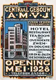 Leo Léon, Centraal Gebouw A.M.V.J. Amsterdam, 1928, poster
