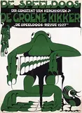 Jan Kotting, De Speeldoos De Groene Kikker, 1927, poster