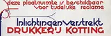 Jan Kotting, Deze plaatsruimte is beschikbaar-Inlichtingen versterkt Drukkerij Kotting, poster