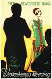 J.H. Morien, Zij draagt: Westerkamp's kleeding Men bewondert haar, poster