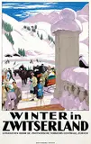 Emil Cardinaux, Winter in Zwitserland, 1921, poster
