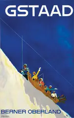 Alex W. Diggelmann, Gstaad Berner Oberland, 1937, poster