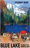 Otto Baumberger, Blue Lake the jewel of the Bernese Alps Loetschberg Railway