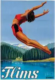 Jules Geiger, Flims Schweiz, 1938, poster