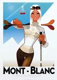 Richard Zielenkiewicz, Mont-Blanc L'Ecole de Ski Française, 2012, poster