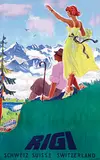 Libis, Rigi Schweiz Suisse Switzerland, 1952, poster
