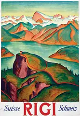 Hans Herzig, Rigi Suisse Schweiz, 1925, poster