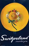 Alois Carigiet, Switzerland invites you, 1937, poster