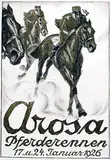 Hugo Laubi, Arosa Pferderennen 1926, 1925, poster