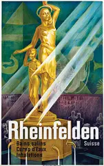 Carl F. Moos, Rheinfelden Suisse, 1935, poster