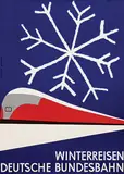 Herbert Schneider, Deutsche Bundesbahn Winterreisen, 1957, poster