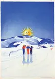 Albert Fuss, Before text, winter sports scene, poster