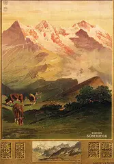 Anton Reckziegel, Station Scheidegg, 1911, poster