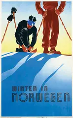 Schenk, Winter in Norwegen, 1938, poster