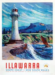 Illawarra, South coast-New South Wales by Julian Ashton, poster, sold Feb 2021