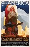 Leslie Ragan, See America Railroads of the United States, 1937, poster
