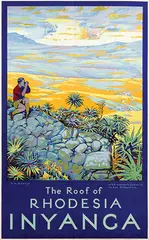 Arthur William Baylis, The Roof of Rhodesia Inyanga (National Park), 1937, poster