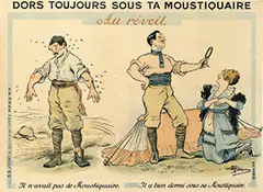 Albert Guillaume, Dors toujours sous ta Moustiquaire, 1917, poster