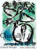 Galerie Maeght Chagall by Marc Chagall, 1962, poster, sold Feb 2021