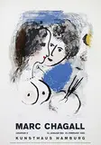 Kunsthaus Hamburg Marc Chagall Graphik II 1966 by Marc Chagall, 1965, poster, sold Feb 2021