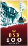 Aage Rasmussen, DSB 100 aar, 1947, poster