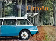 André Martin, Citroën (blue Break, in forest), 1965, poster