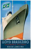 Willem F. ten Broek, Lloyd Brasileiro Rio de Janeiro, 1948, poster