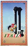 Cassandre, Italia (columns), 1936, poster