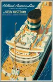 Reyn Dirksen, Holland-America Line ss Nieuw Amsterdam, 1953, poster