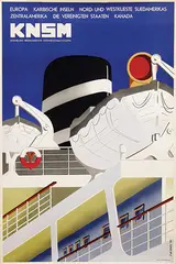 KNSM by F. de Groot, 1960, poster, sold Feb 2021