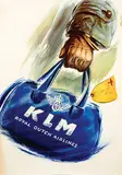 Joop van Heusden, KLM (crew bag), 1948, poster