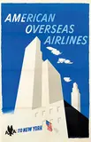 Edward McKnight Kauffer, American Overseas Airlines to New York