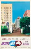 Ronald C. Skate, Australian National Airways Adelaide South Australia, poster