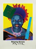 Reigning Queens (Queen Ntombi of Swaziland) by Andy Warhol, 1986, poster, sold Feb 2021