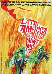 Tony Évora, Latin America against Yankee Imperialism, 1966, poster