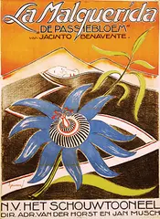 Samuel Schwarz, La Malquerida ""De Passiebloem"" N.V. Het Schouwtooneel, 1923, poster