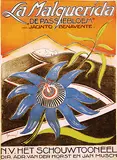 Samuel Schwarz, La Malquerida ""De Passiebloem"" N.V. Het Schouwtooneel, 1923, poster