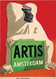 Eppo Doeve, Artis Amsterdam (baboon), poster