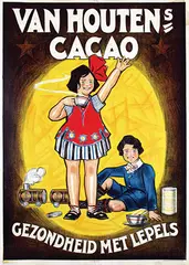 Frits van Alphen, Van Houten's Cacao, poster